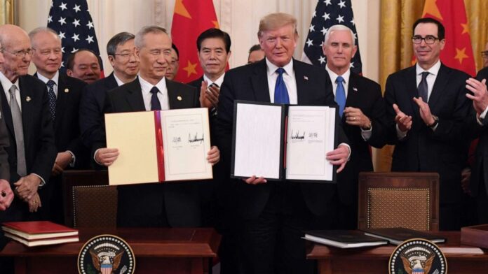 Trump Says Trade Understanding with China Is “Signed”