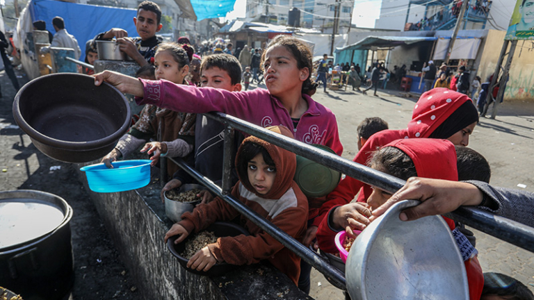 Gaza Children Famine Aid