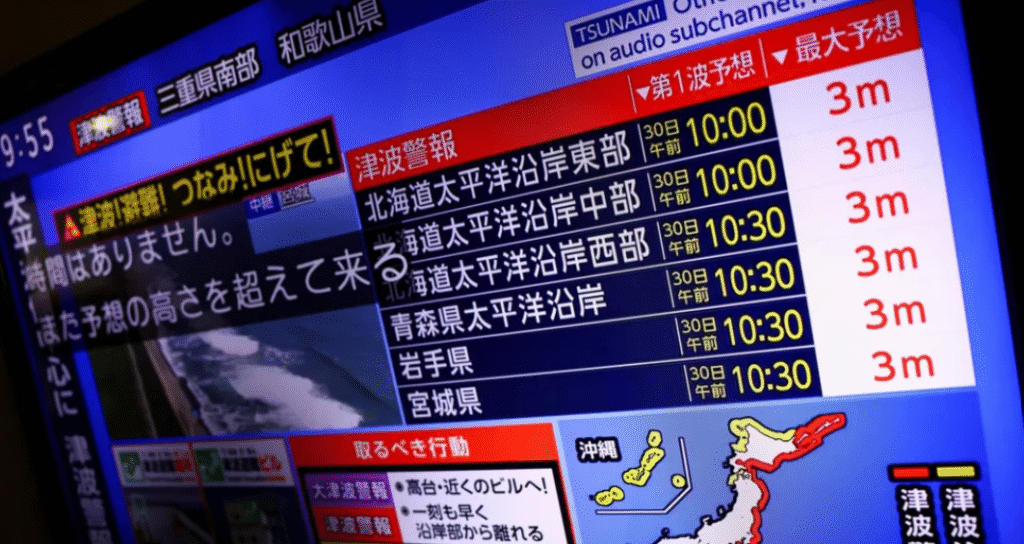 japan sunami warning