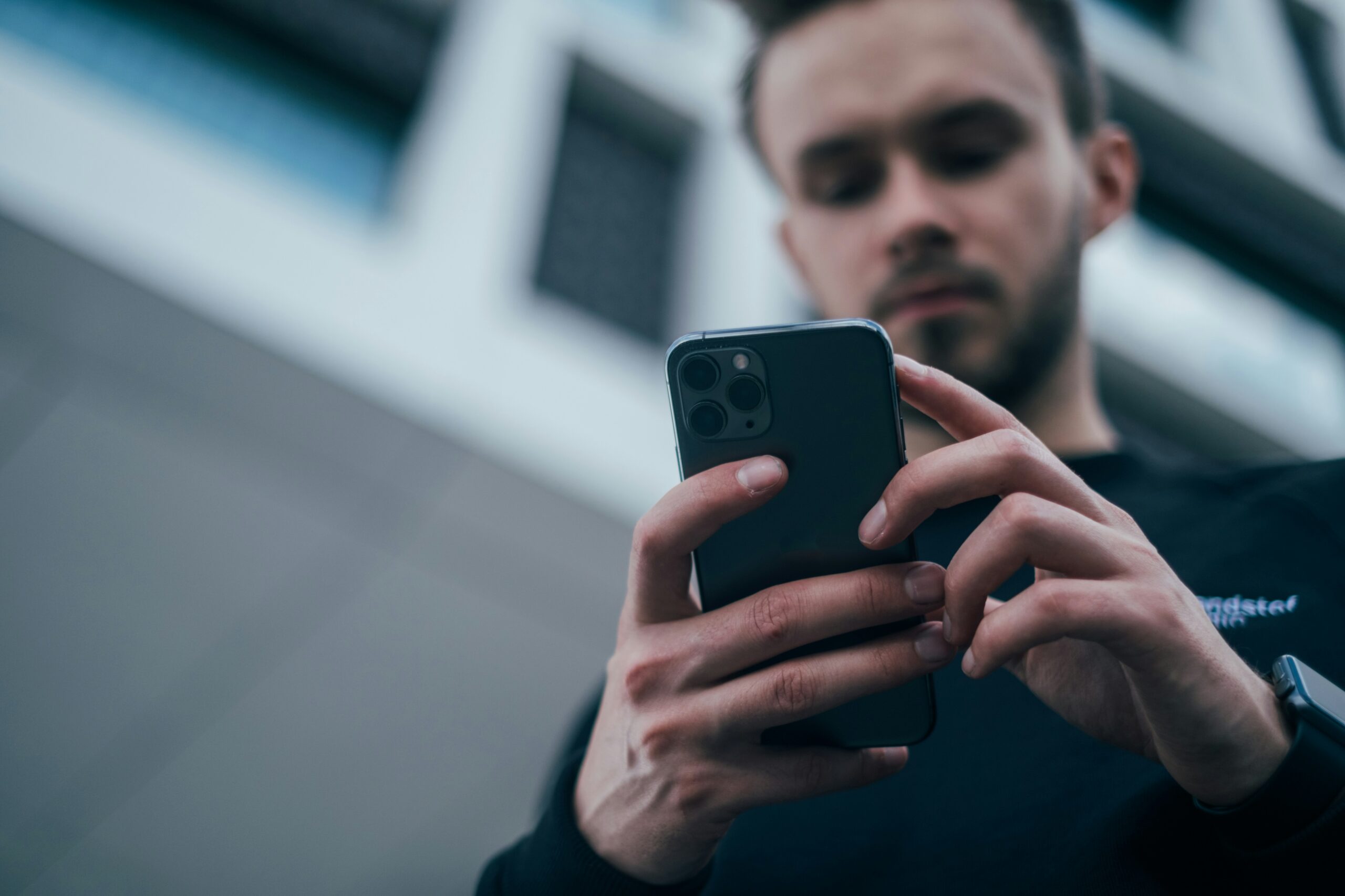 person with mobile