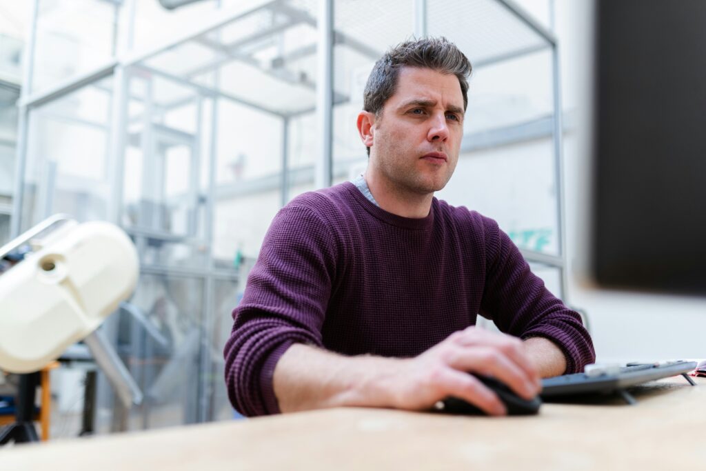 Person using laptop