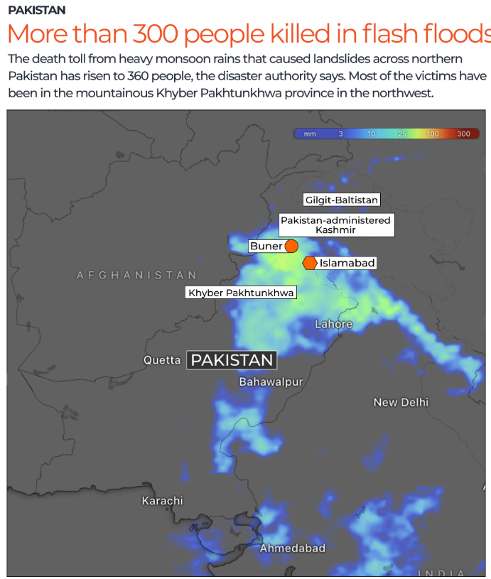 Pakistan floods and cloudbursts