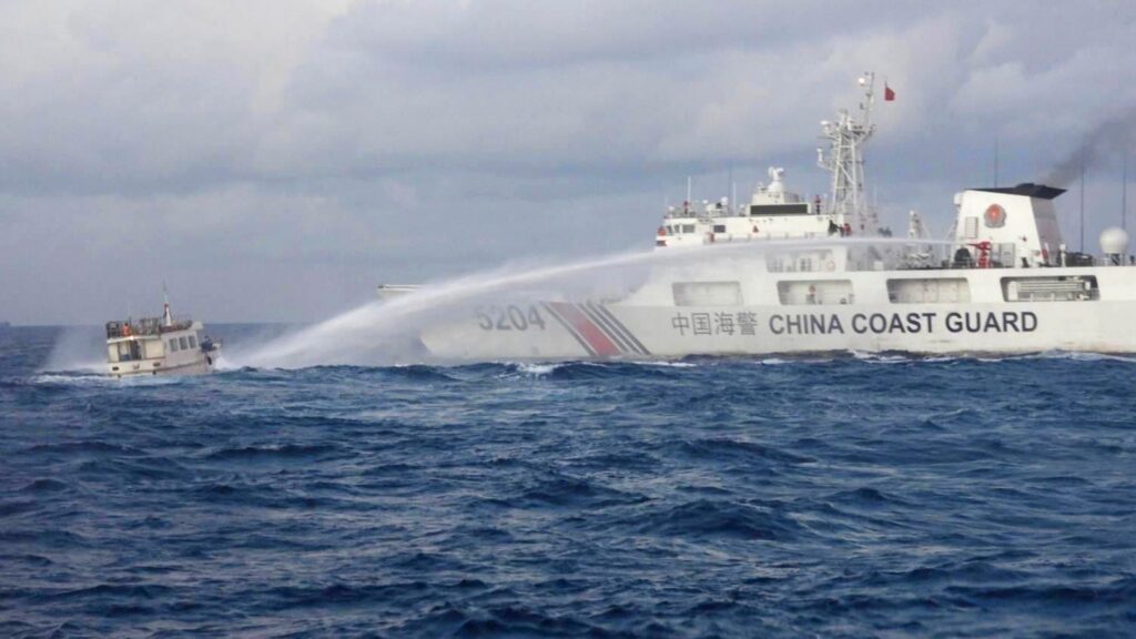 China warship collision Philippines Scarborough Shoal