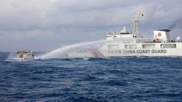 China warship collision Philippines Scarborough Shoal