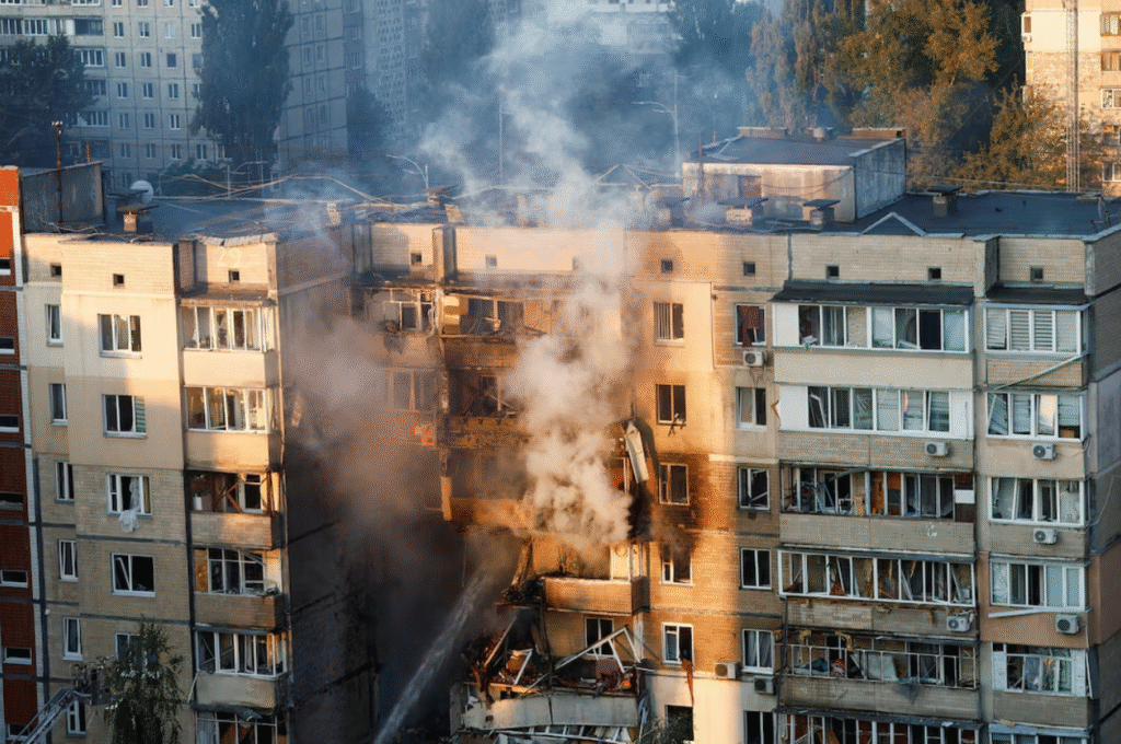Ukraine government building attack