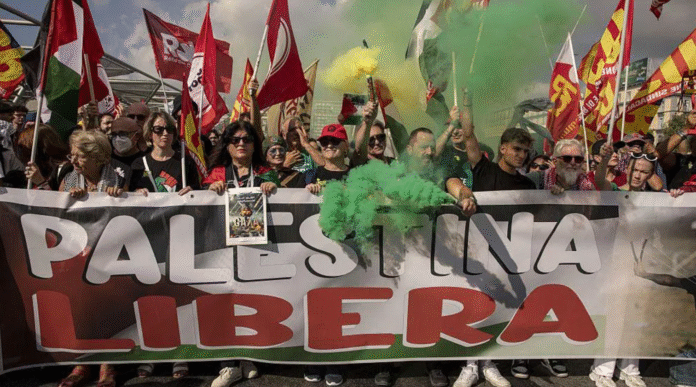 Italian Gaza protest clashes