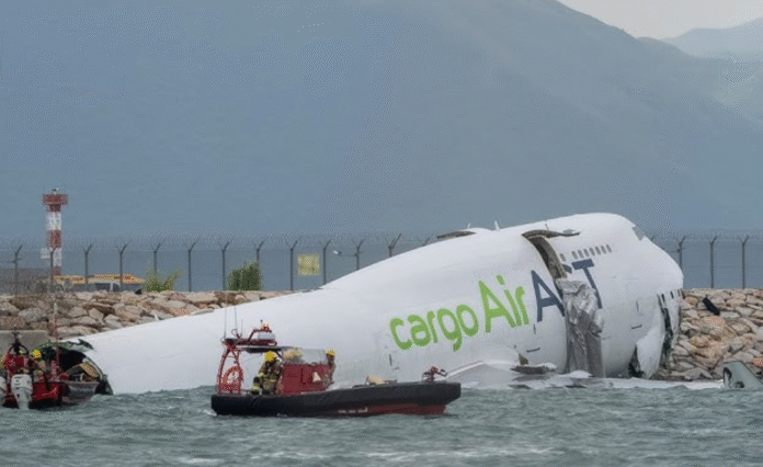 Cargo plane crash Hong Kong