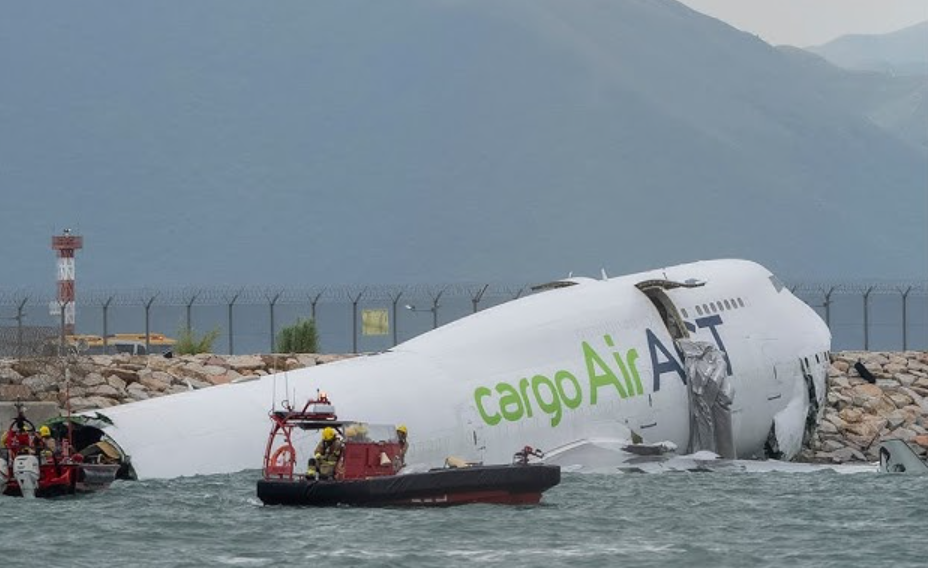 Cargo plane crash Hong Kong