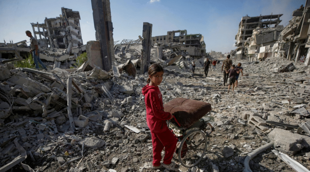 Gaza ruins like Hiroshima