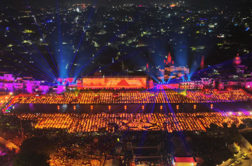 Diwali lamps world record