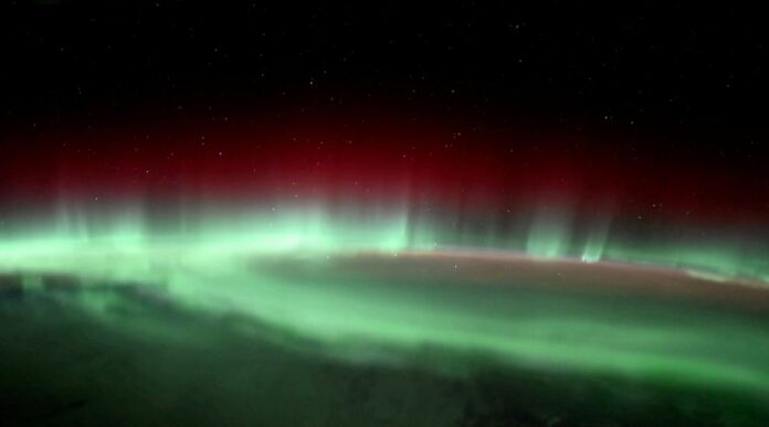 NASA Astronaut Northern Lights